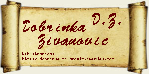 Dobrinka Živanović vizit kartica
